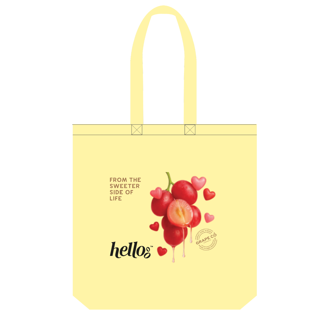Hellooo Examples Hellooo™ Yellow Tote Bag - Hellooo by GrapeCo